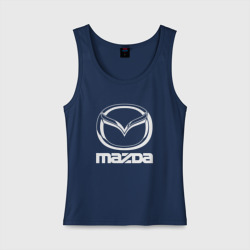 Женская майка хлопок Mazda logo Мазда лого