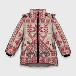 Зимняя куртка для девочек 3D Макошь Богиня Судьбы