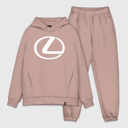 Мужской костюм oversize хлопок Lexus logo Лексус