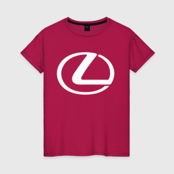 Светящаяся женская футболка Lexus logo Лексус