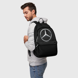 Рюкзак 3D Mercedes carbone Мерседес карбон - фото 2