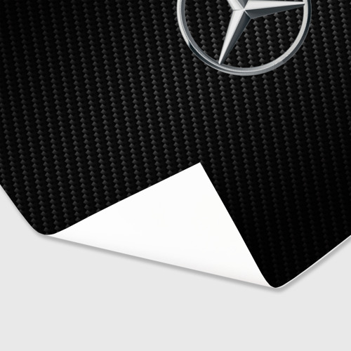 Бумага для упаковки 3D Mercedes carbone Мерседес карбон - фото 3