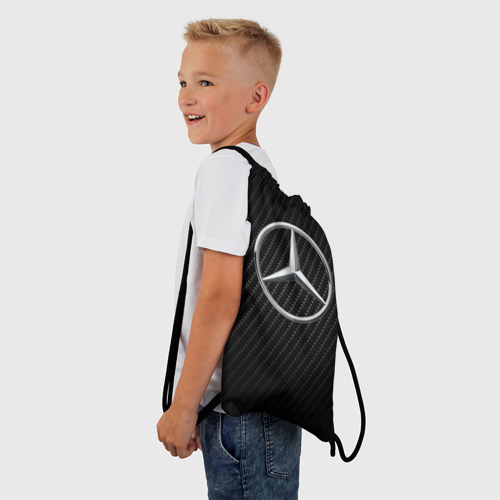 Рюкзак-мешок 3D Mercedes carbone Мерседес карбон - фото 3