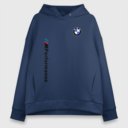 Женское худи Oversize хлопок BmW m performance