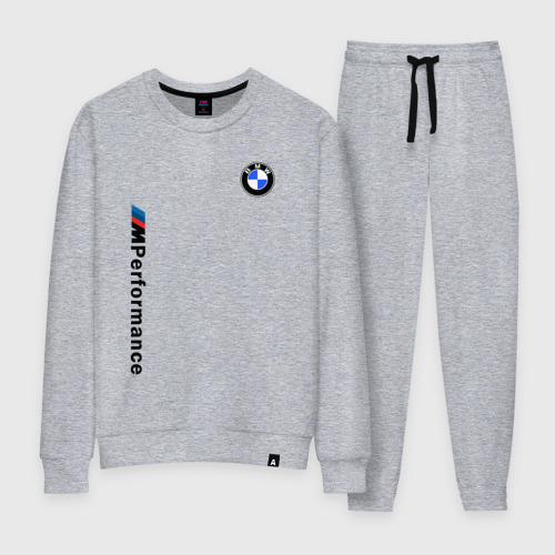 Женский костюм хлопок BmW m performance, цвет меланж