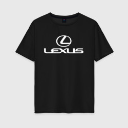 Женская футболка хлопок Oversize Lexus Лексус