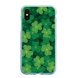 Чехол для iPhone XS Max матовый Ирландский клевер