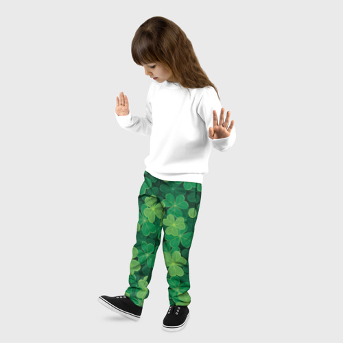 Детские брюки 3D Ирландский клевер, цвет 3D печать - фото 3
