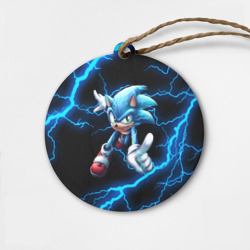 Деревянная игрушка круг Sonic