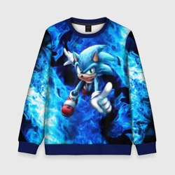 Детский свитшот 3D Blue Sonic