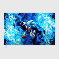 Флаг 3D Blue Sonic