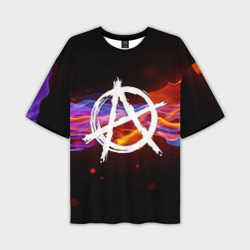 Мужская футболка oversize 3D Анархия anarchy