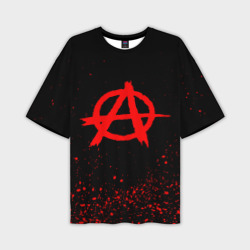 Мужская футболка oversize 3D Анархия anarchy