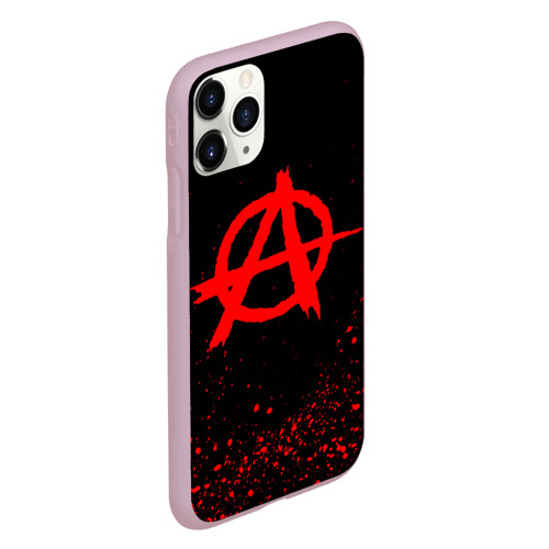 Чехол для iPhone 11 Pro матовый Анархия anarchy, цвет розовый - фото 3