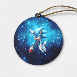 Деревянная игрушка круг Sonic