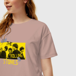 Женская футболка хлопок Oversize The Rolling Stones - фото 2