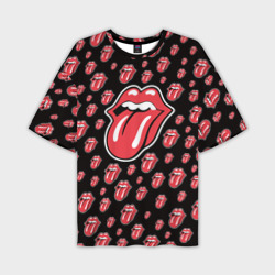 Мужская футболка oversize 3D Rolling Stones