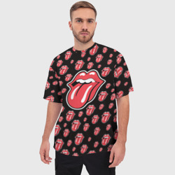 Мужская футболка oversize 3D Rolling Stones - фото 2