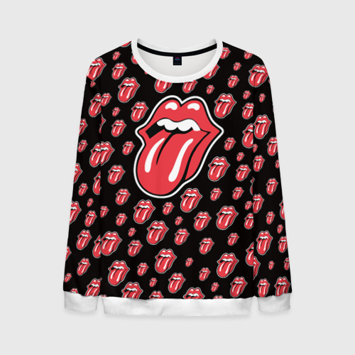 Мужской свитшот 3D Rolling Stones, цвет белый
