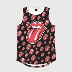 Мужская спортивная майка 3D Rolling Stones язык