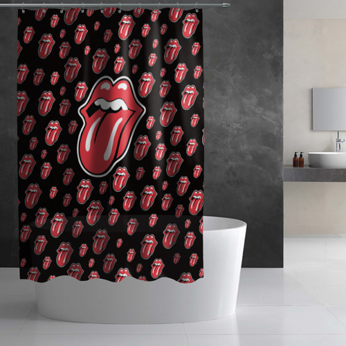 Штора 3D для ванной Rolling Stones - фото 3