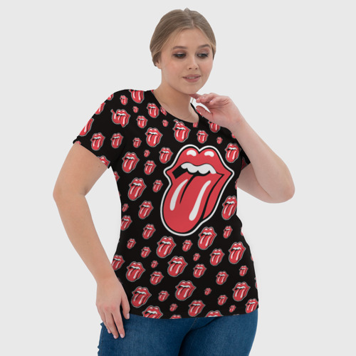 Женская футболка 3D Rolling Stones, цвет 3D печать - фото 6