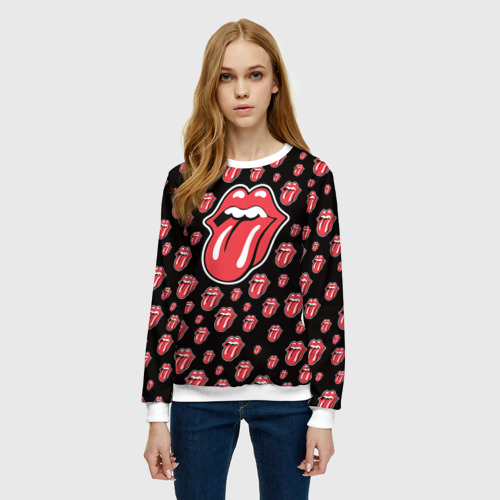 Женский свитшот 3D Rolling Stones, цвет 3D печать - фото 3