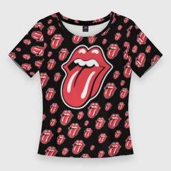 Женская футболка 3D Slim Rolling Stones