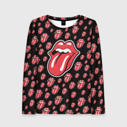 Женский лонгслив 3D Rolling Stones