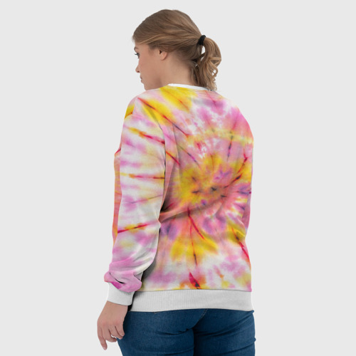 Женский свитшот 3D Rolling Stones tie-dye - фото 7