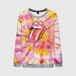 Мужской свитшот 3D Rolling Stones tie-dye