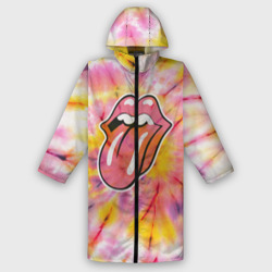 Мужской дождевик 3D Rolling Stones tie-dye