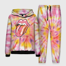 Мужской костюм с толстовкой 3D Rolling Stones tie-dye