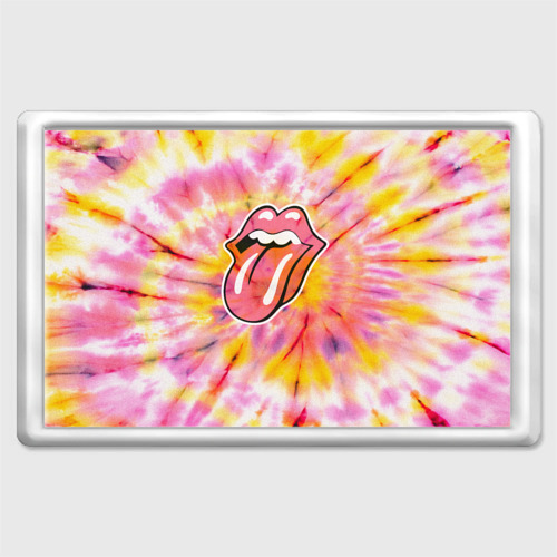 Магнит 45*70 Rolling Stones tie-dye, цвет прозрачный