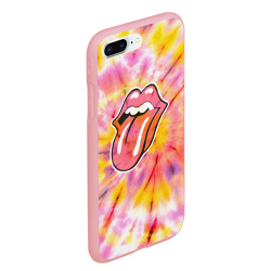 Чехол для iPhone 7Plus/8 Plus матовый Rolling Stones tie-dye - фото 2