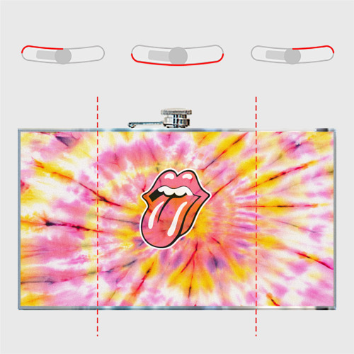 Фляга Rolling Stones tie-dye - фото 5