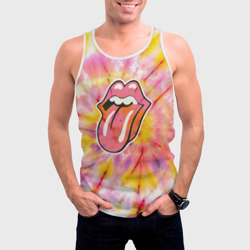 Мужская майка 3D Rolling Stones tie-dye - фото 2