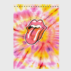 Скетчбук Rolling Stones tie-dye