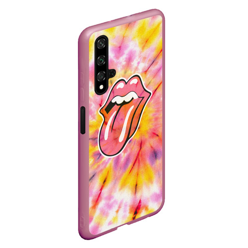 Чехол для Honor 20 Rolling Stones tie-dye, цвет малиновый - фото 3