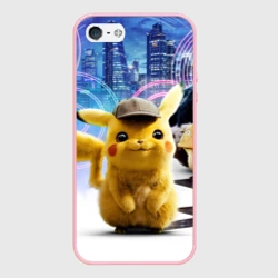Чехол для iPhone 5/5S матовый Детектив Пикачу