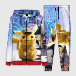 Женский костюм 3D Детектив Пикачу