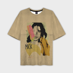 Мужская футболка oversize 3D Mick Jagger