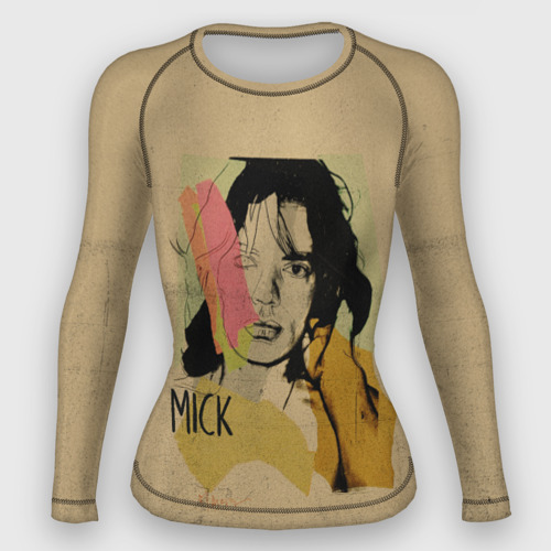 Женский рашгард 3D Mick Jagger, цвет 3D печать
