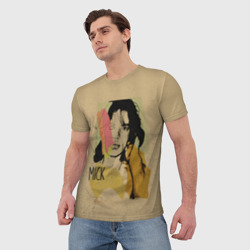 Мужская футболка 3D Mick Jagger - фото 2
