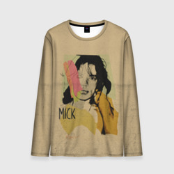 Мужской лонгслив 3D Mick Jagger