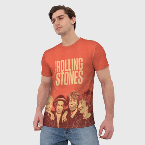 Мужская футболка 3D The Rolling Stones, цвет 3D печать - фото 3