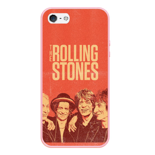 Чехол для iPhone 5/5S матовый The Rolling Stones, цвет баблгам