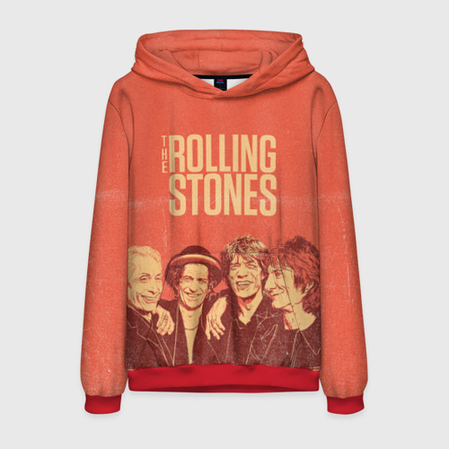 Мужская толстовка 3D The Rolling Stones, цвет красный