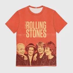 Мужская футболка 3D The Rolling Stones
