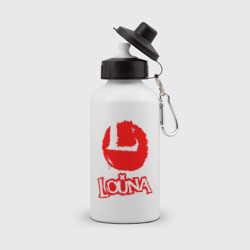Бутылка спортивная Louna red logo